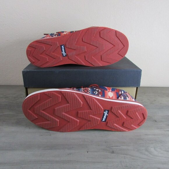 Wrangler Women's 6 Red Ombre Aztec Print Low Top Casual Shoes KWC0021 - Picture 4 of 5